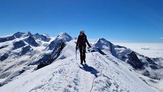 Climbing Breithorn from Italy to Switzerland - Unguided