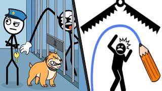 THIEF PUZZLE vs STICKMAN RESCUE - All Levels Satisfying Double Mobile Games Android ios