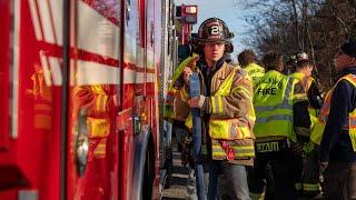 Cuadrillas de bomberos trabajan para sofocar incendios en Pennsylvania, Nueva Jersey y California