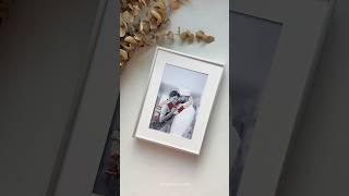 Hand Embroidery on photo paper! 🪡 #youtube #wedding #handbroidery #love #garland #couplegoal #art