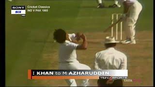 Mohammad Azharuddin vs Imran Khan & Wasim Akram @SHARJAH 1985