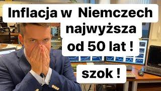 Inflacja W Niemczech Najwyższa Od 50 Lat !  Szok !