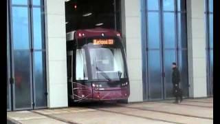 The Bombardier Flexity 2 Tram Launch. Blackpool. 08-09-11.