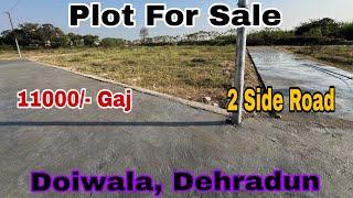 2 side road plot for sale in Garhwali Colony, Doiwala, Dehradun