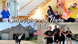 FLYING ACROSS THE WORLD TO SURPRISE MY NAN! | USA FAMILY TRIP, DAVE AND BUSTERS, PART 1