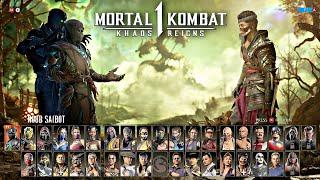 Mortal Kombat 1 Khaos Reigns - All Characters List (Including DLC)