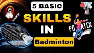 5 BASIC SKILLS IN BADMINTON | WATCH TO LEARN | John Laurence Vlog |