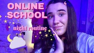 MY ONLINE SCHOOL NIGHT ROUTINE 2020 *quarantine check*