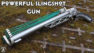 Powerful Slingshot Gun From Scrap