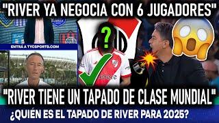 ¡BOMBAZO! ¡RIVER YA ESTA NEGOCIANDO CON 6 REFUERZOS! + ¡HAY UN TAPADO DE CLASE MUNDIAL! ¿LLEGARA?