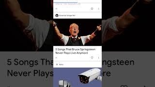 Song that Bruce Springsteen never played live Anymore #rock