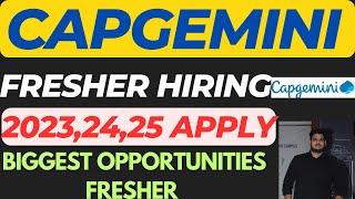 Biggest Offcampus Drive Fresher Hiring | Capgemini, Honeywell Fresher Hiring Any Batch 2024-25