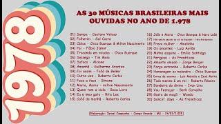 30 Músicas Brasileiras mais Ouvidas no Ano de 1.978