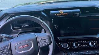 2022 GMC Sierra AT4's Massive Screen Gets a Mod From SCREEN PROTECH!  No Fingerprints or Scratches!