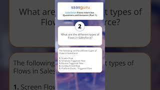 Top Salesforce Flow Job Interview Questions and Answers - saasguru