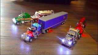 2024 TRUCKING CONVOY! OPTIMUS OVERKILL & 1:87 Scale MICRO RC Semi's & Trailers | RC ADVENTURES