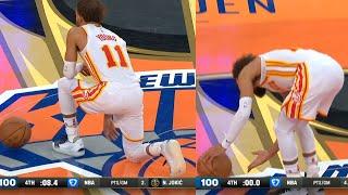 Trae Young takes a knee and rolls dice on Knicks logo after advancing to Las Vegas 