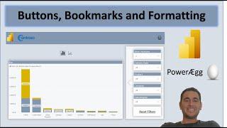 Power BI – Buttons, Bookmarks and Formatting