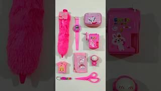 Fantastic Pink Stationery Items, Jumbo Pen, Pouch, Sharpener, Eraser #stationery #backtoschool