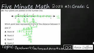 6th Grade STAAR Practice Benchmark Fractions and Percents (6.4F - #3)