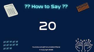  How to Pronounce 20 in English? (CORRECTLY) | Learn English