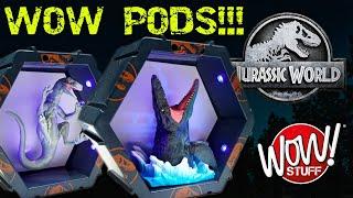 Wow Stuff Jurassic World Wow Pods Mosasaurus & Velociraptor Blue Review!!!