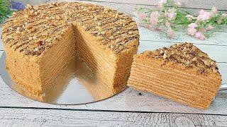 The world famous Czech Honey cake MARLENKA! The tenderest! Very fast and tasty!!