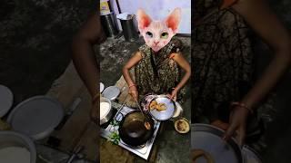 Machhali fry garma  garam short viral video  funny  cute  cat 