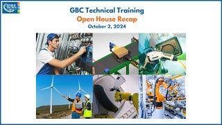 GBC Technical Training | Open House 2nd October, 2024