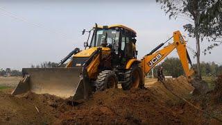 JCB Backhoe Making Drain and Working For Road Construction || JCB Work || May27 2020.