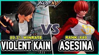 KOF XV  Violent Kain (Rock/Kyo/Krohnen) vs Shermie Asesina (Leona/Athena/Shermie)  Steam