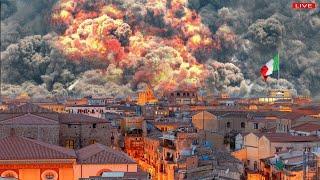 Italy panics: 3rd Eruption Etna volcano destroys Sicily, spewing ash and lava cover Catania airport