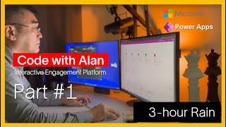 How to build a modern app (2024 Edition Rain ver) in Microsoft Power Apps | 3hr code build | #Part 1