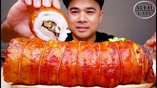 CRISPY PORK BELLY ROLL | MUKBANG ASMR | ALFIE EATS