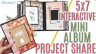 Home Themed Interactive 5x7 Mini Album Project Share using The Avenue Paper Collection