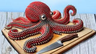 Magnet Challenge: DIY Giant Octopus From Magnetic Balls (Satisfying)