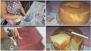 MISTURINHA MÁGICA PARA  ALIMPAR  SOFÁ  E  FIZ BOLO DE MASSA  PUBA