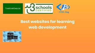 Best Websites For Free Online Web Development Courses  | Web development