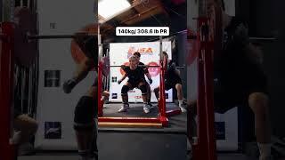 140kg Squat PR #squats #squatpr