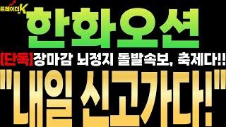 [한화오션][단독]와..역시 특급 호재는 장마감 후 나오네요! 축제다!! ''내일 신고가입니다!!'' #한화오션 #한화오션주가전망