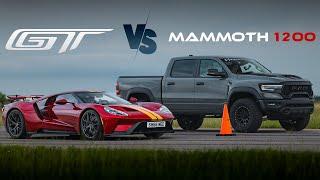 Shmee150 Races His Ford GT Against Our 1,200 HP MAMMOTH 1200 RAM TRX