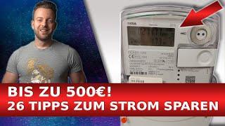 STROM SPAREN  26 Tipps um 200 - 500€ Stromkosten pro Jahr einzusparen! Energieeinsparung Zuhause