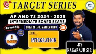 INTEGRATION 7MARKS ONE SHOT || IPE 2025 || PHYSICS IN TELUGU || #mathematics #maths #integration