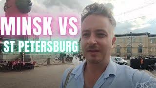 3 Differences Minsk vs St Petersburg (Belarus Russia)