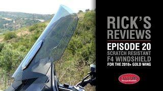 F4 Customs Windshields for 2018+ Gold Wing | Rick's Reviews Episode 20 | WingStuff.com