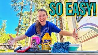 Wax Your RV the Quick and Easy Way!! // RV Roof Maintenance with Henry TropiCool / CTW 173