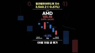 🟡09 09토🟡 반도체 지수 모닝브리핑 (필라델피아반도체지수 3,560.2 (-0.61%))  #반도체