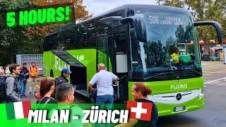 Milan to Zurich by BUS for $28: Flixbus Review!