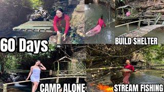 Full Video: 60 Days Survival Challenge,Buil a Water Shelter in the rainforest|Fishsing,Cooking,Relax