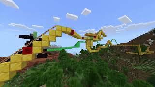 The Most Epic Roller Coaster Ever in Minecraft! (No Comentary)